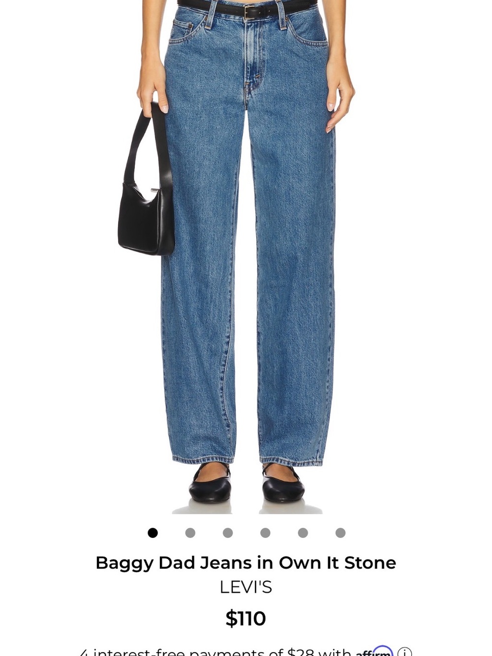 Levi's Baggy Dad Jeans in Own It Stone